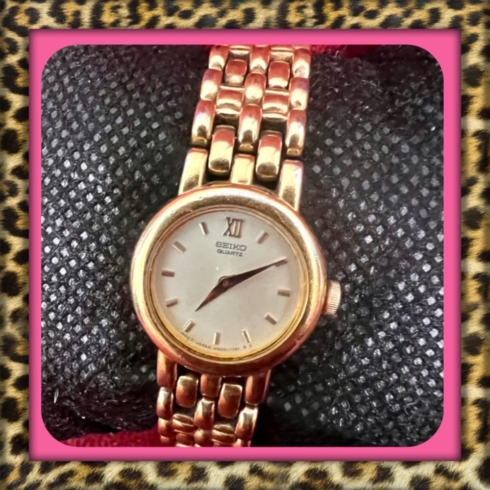 👑✅PRICE FIRM✅Vintage Seiko Stainless Steel Gold Watch